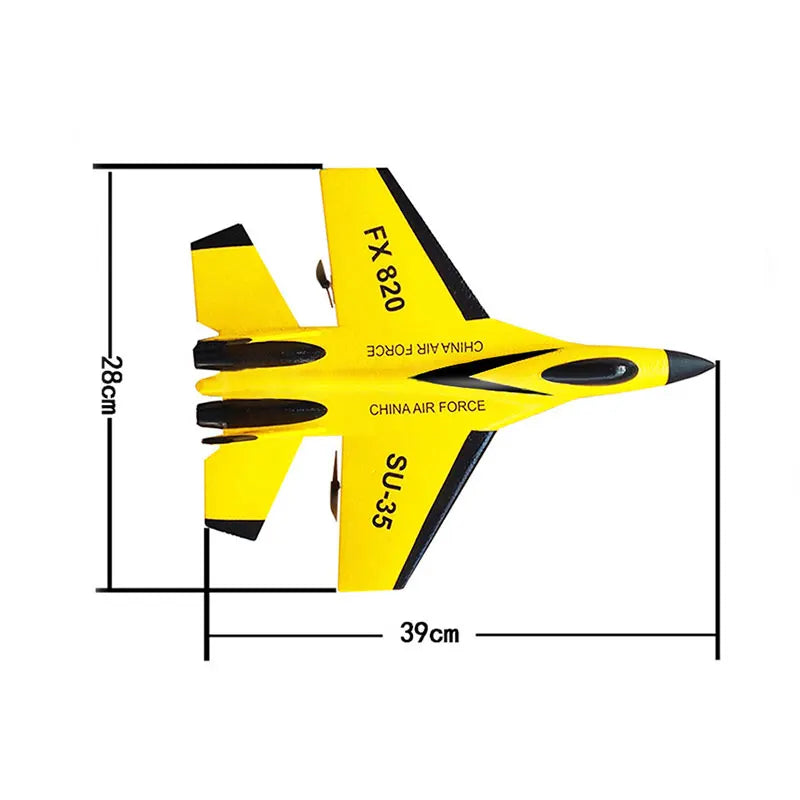 Ferngesteuertes flugzeug styropor