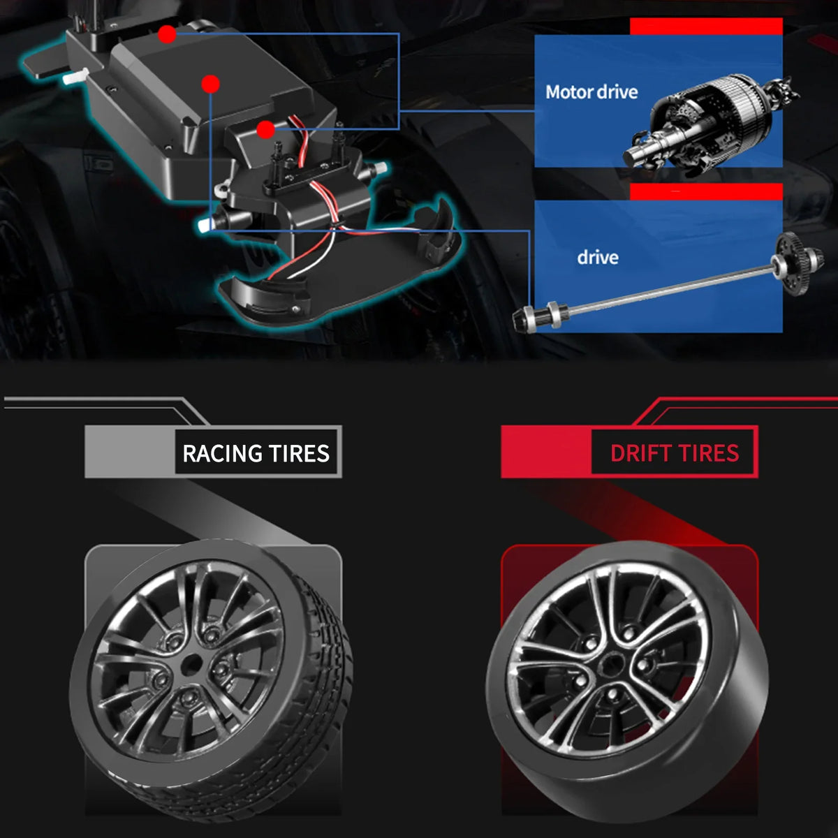 Ferngesteuertes auto 30-40 km h - black / spain